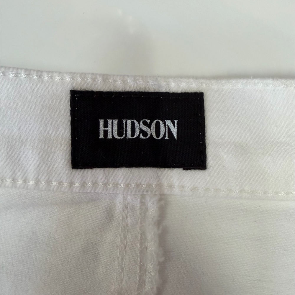 #421 Gorgeous Hudson Denim Reconstructed White Pocket Detail. NWOT - Picture 13 of 15